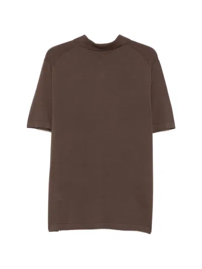 Outfit 반소매 폴로 셔츠 In Brown