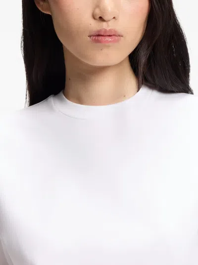 Hugo Boss 머서라이즈 코튼 티셔츠 In White