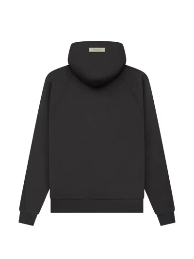 Essentials 1977 로고 프린트 후디 In Black