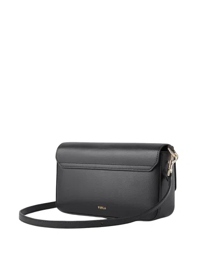 Furla 이리드 스몰 레더 크로스 백 In Black