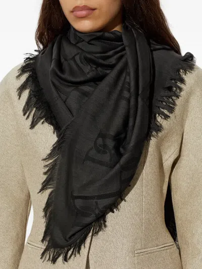 By Malene Birger 말론 패턴 스카프 In Brown