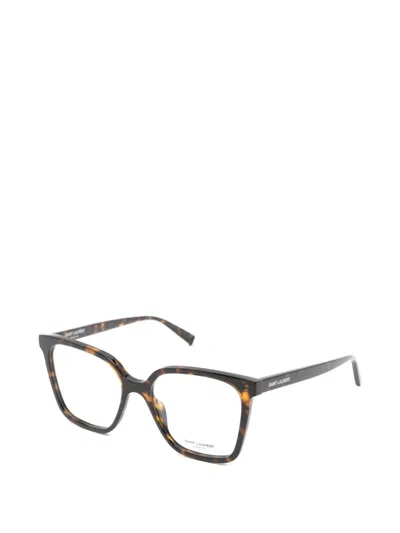 Saint Laurent Rectangle-frame Glasses In Multi