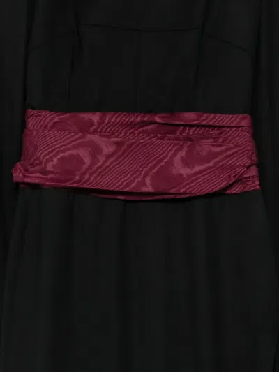 Rochas 긴소매 맥시 드레스 In Black