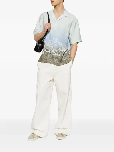 Samsoe & Samsoe Samse Samse Saayo Afterglow Graphic Shirt In White