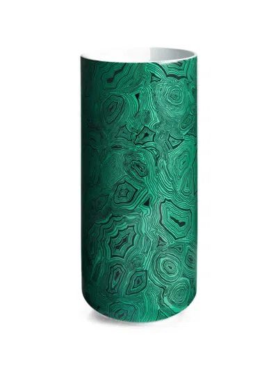 SERRATURA SU MALACHITE 中号圆柱形花瓶
