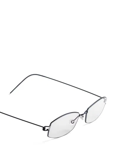 Lindberg 홀거 기하학 프레임 안경 In Multi