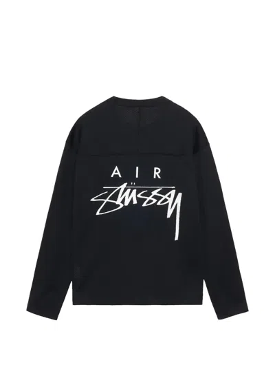 Nike X 스투시 드라이핏 긴소매 티셔츠 In Black