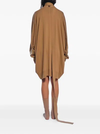Rot 아이코닉 코트 오버사이즈 가디건 In Brown