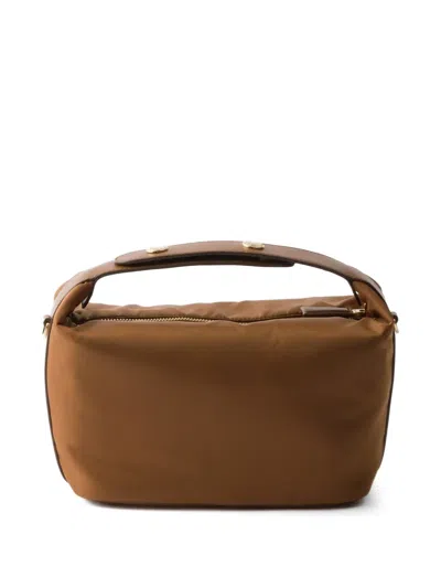 Prada 리나일론 미니 백 In Brown