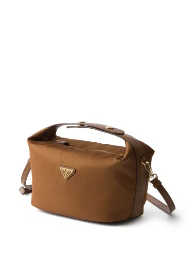 Prada 리나일론 미니 백 In Brown