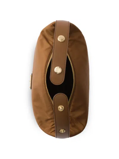 Prada 리나일론 미니 백 In Brown