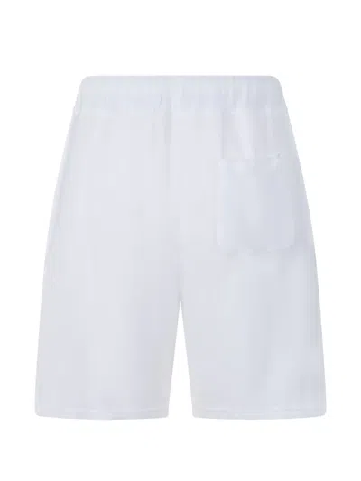 Fedeli Drawstring Cotton Shorts In White