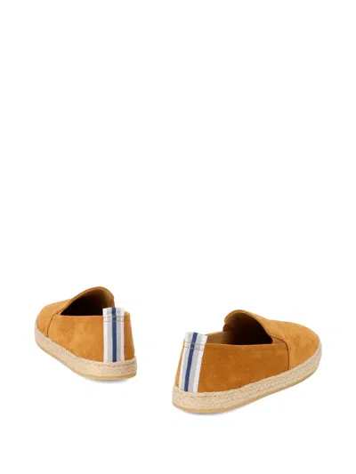 Fedeli Man Espadrilles Camel Size 7 Leather In Brown