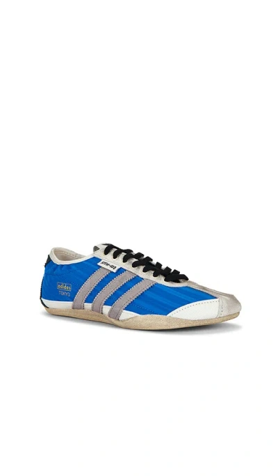 Adidas Originals Blue Song For The Mute Edition Tokyo Sneakers In Animal Print
