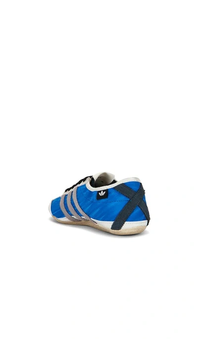 Adidas Originals Blue Song For The Mute Edition Tokyo Sneakers In Animal Print
