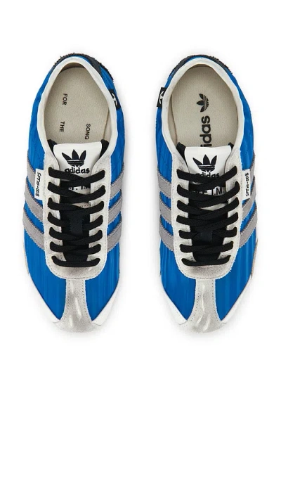 Adidas Originals Blue Song For The Mute Edition Tokyo Sneakers In Animal Print