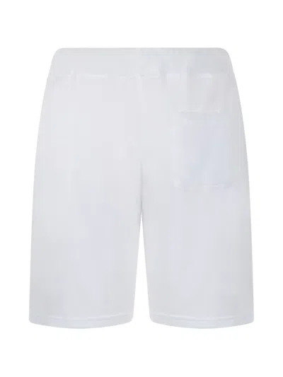 Fedeli Drawstring Cotton Shorts In White