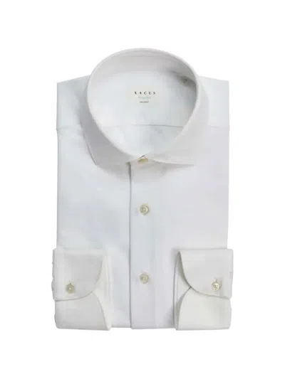 Xacus Active Spread-collar Shirt In White
