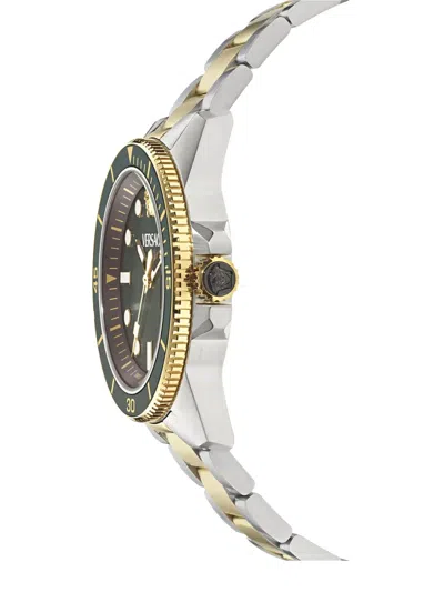 Versace Greca Force 42mm Watch In Gold