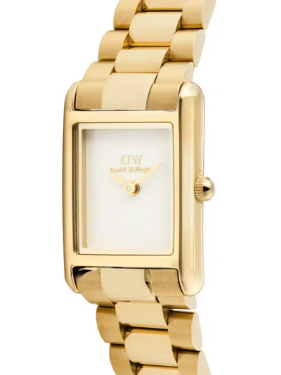 Daniel Wellington Mini Bound Rectangular 25.9mm Watch In Gold