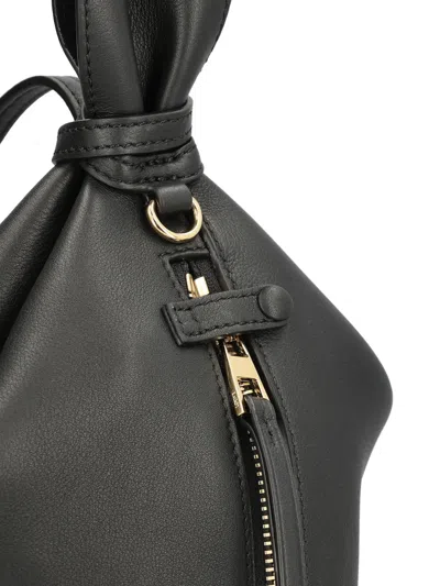 Loewe Bunny Leather Backpack In Black