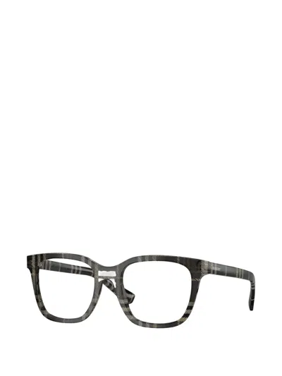 Burberry Eyewear Check-pattern Glasses In Black