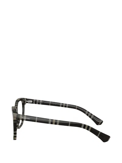 Burberry Eyewear Check-pattern Glasses In Black