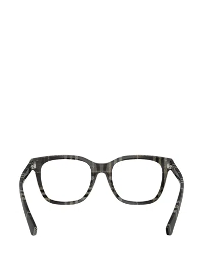 Burberry Eyewear Check-pattern Glasses In Black