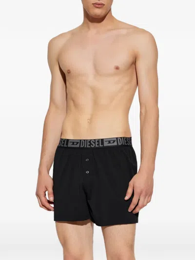Diesel Starkie-d-core Two Pack Logo-waistband Boxer Shorts In Multi