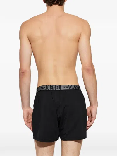 Diesel Starkie-d-core Two Pack Logo-waistband Boxer Shorts In Multi