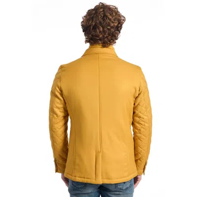 Roberto Pepe Luxury Yellow Polyester Jacket In Yellow