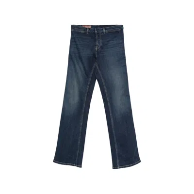 Gucci Web-stripe Jeans In Blue
