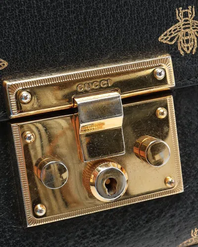 Gucci Small Bee Padlock Bag In Pattern