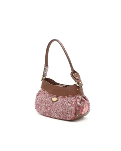 Celine Céline Tweed Shoulder Bag In Pattern
