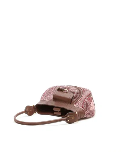 Celine Céline Tweed Shoulder Bag In Pattern
