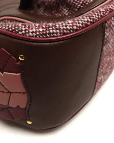 Celine Céline Tweed Shoulder Bag In Pattern