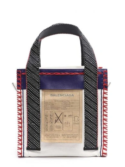 Shop Balenciaga 'scaffold' S Tote Bag In Multicolor