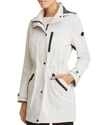 CALVIN KLEIN Hooded Raincoat,2432815CEMENT