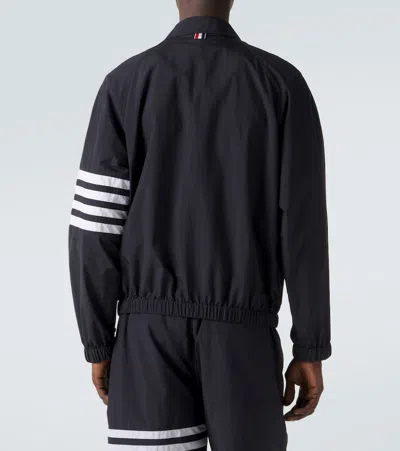 Thom Browne 4-bar Ripstop Blouson Jacket In Blue