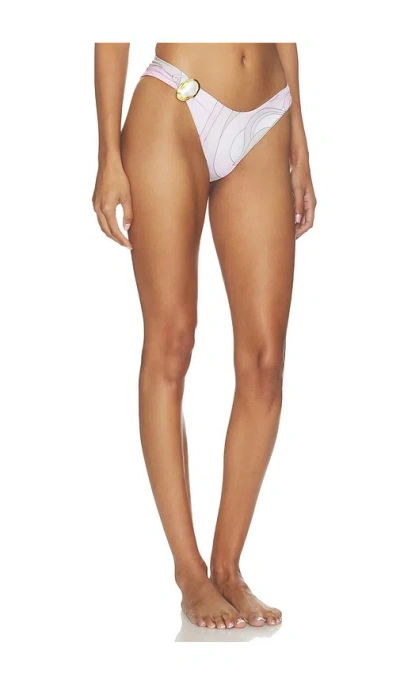 Cin Cin Corazon Moonstone Bikini Bottom In White
