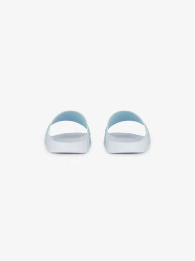 Givenchy Logo-embossed Slides In Blue