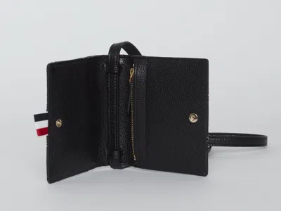 Thom Browne Quilted-effect Cardholder In Black