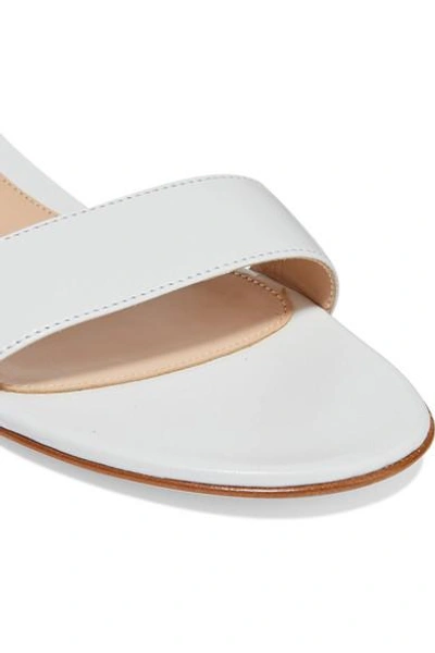 Shop Gianvito Rossi Portofino 20 Suede Sandals In White