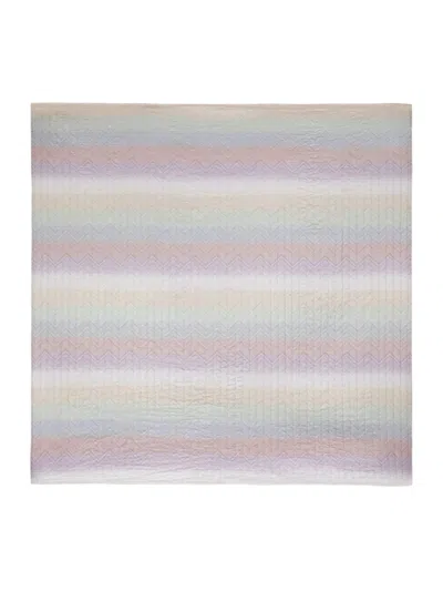 Missoni Chevron-pattern Quilted Throw In Multi
