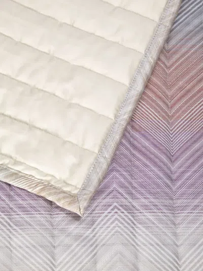 Missoni Chevron-pattern Quilted Throw In Multi