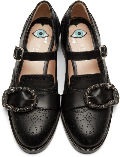 Shop Gucci Black Queercore Mary Jane Brogues