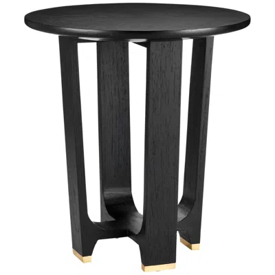 Currey & Company Blake Black Accent Table In Black
