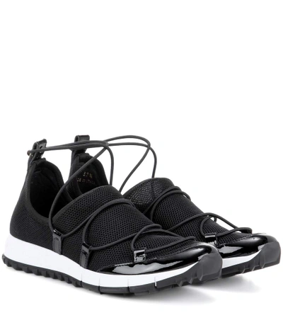 Jimmy Choo Black Andrea Low-top Sneakers