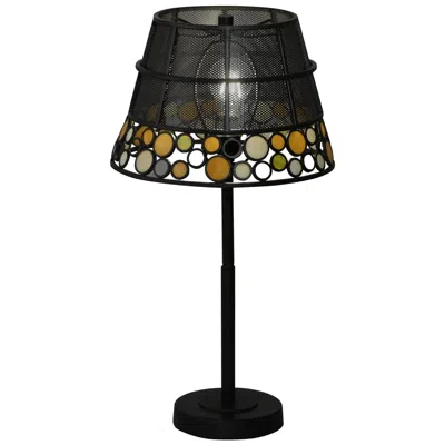 Dale Tiffany Pasqual Mesh Table Lamp In Black