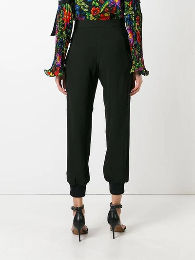 Shop Marni Loose Fit Trackpants - Green